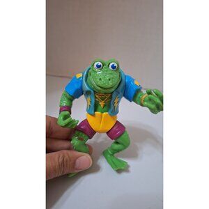 Vintage 1989‎ Teenage Mutant Ninja Turtles Genghis Frog Action Figure TMNT